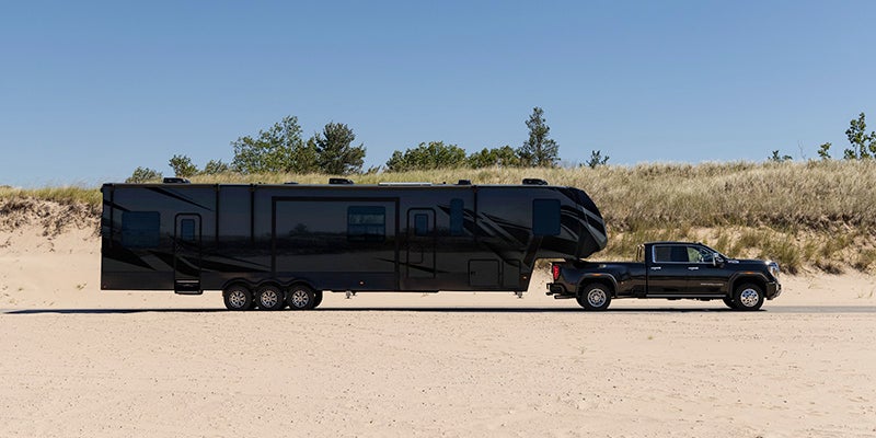 Sierra HD Towing a Trailer